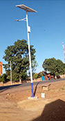 Split-type solar street light Africa lighting project